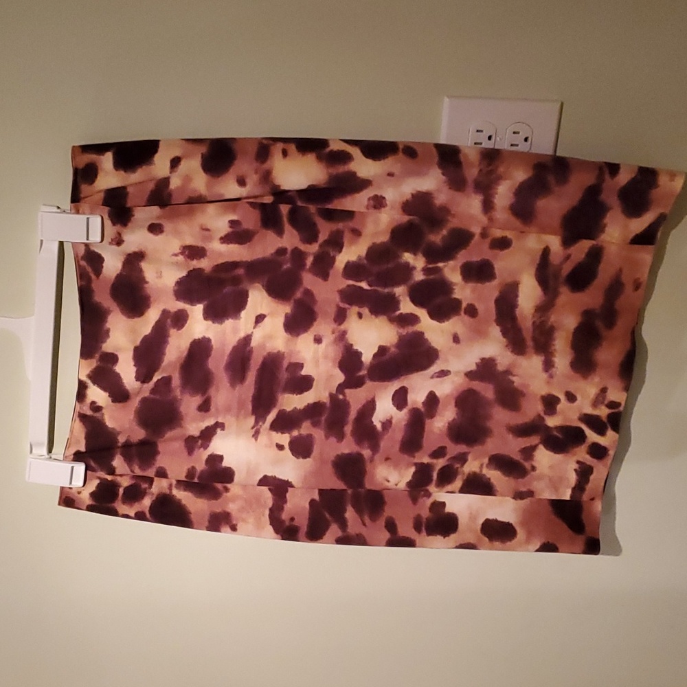 Animal print pencil skirt